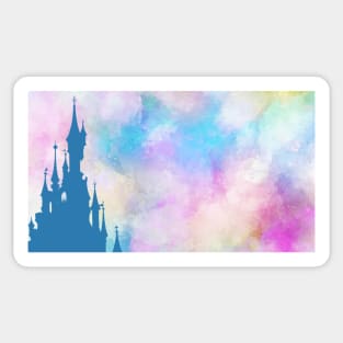 Paris Magic Castle Watercolor Sticker